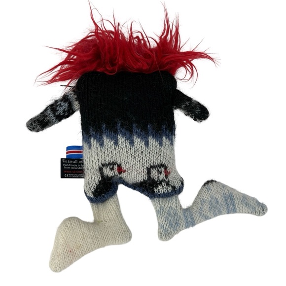 Skrimsli Plush Monster Toy Handmade in Iceland Knit Stuffed Animal Doll - Picture 5 of 10